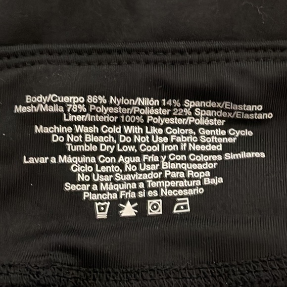 AVIA LEGGING Small Waist Interior Pocket Medium Rise with Mesh NEW - Picture 8 of 13